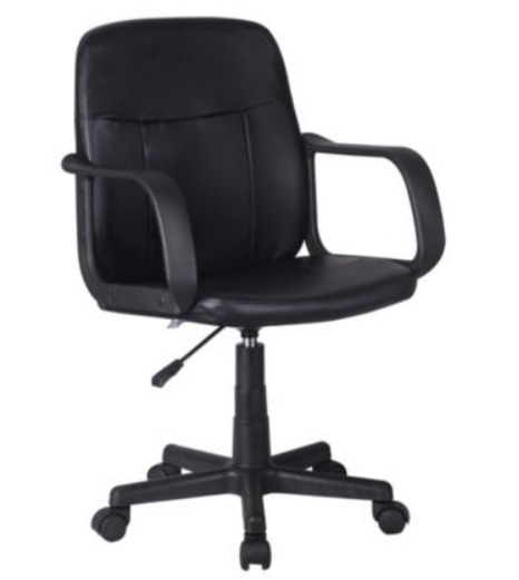 SILLA OFICINA EJECUTIVA CUERINA REPOSABRAZO