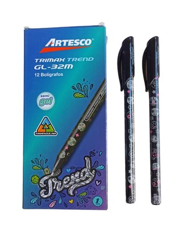 ARTESCO BOLIGRAFO TRIMAX GL-32M TREND NEGRO XUND