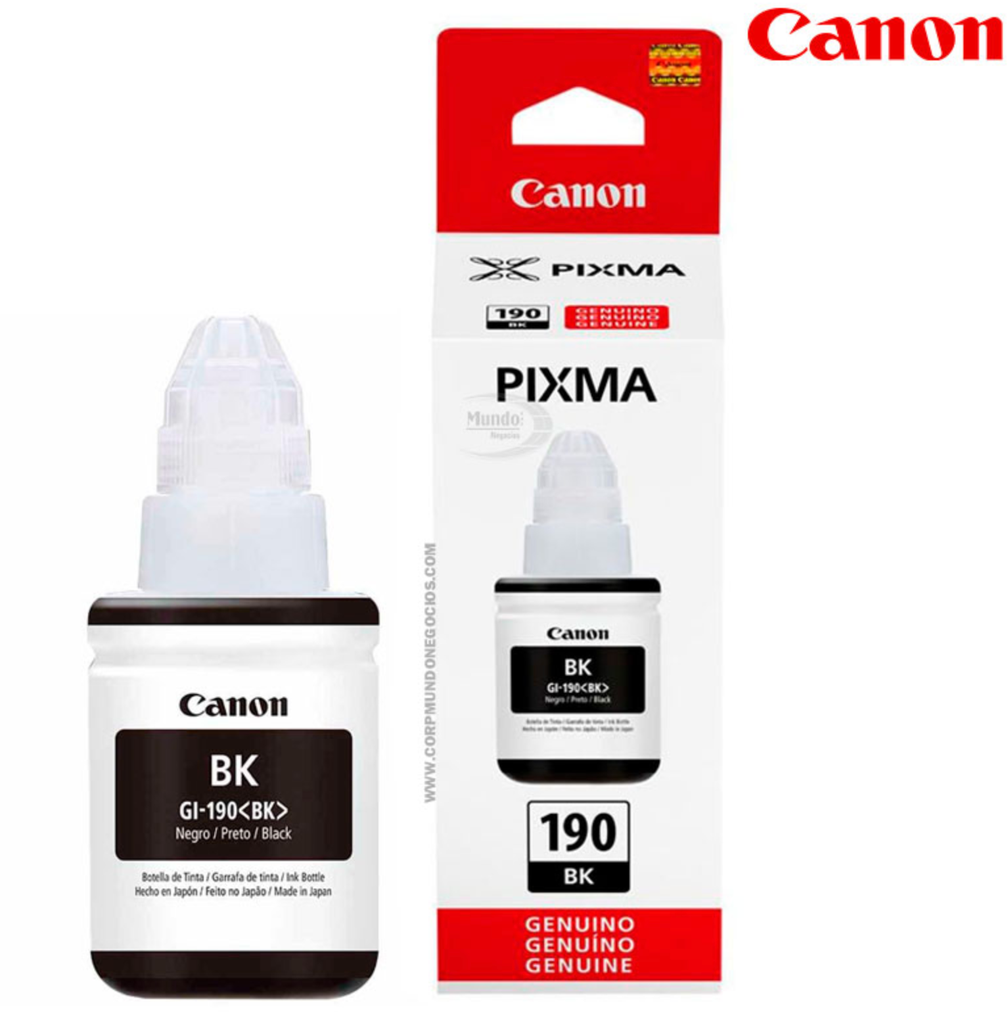 CANON TINTA GI-190 B, NEGRO 135ML