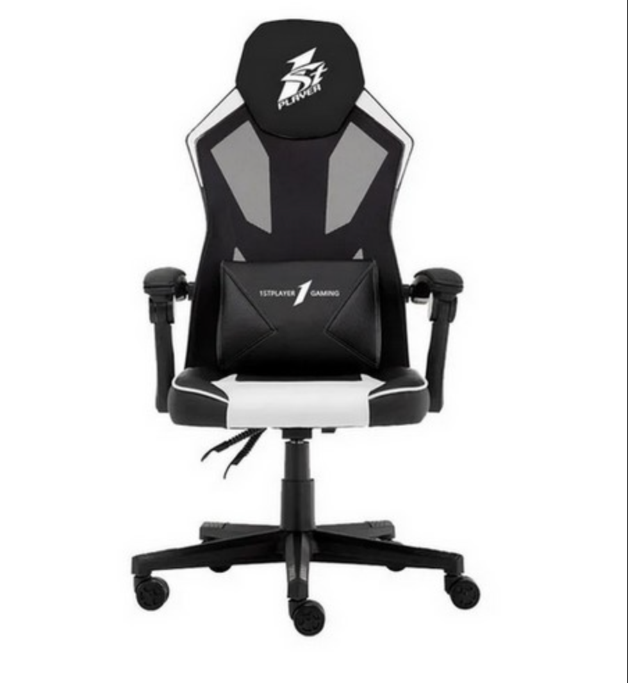 1ST PLAYER SILLA GAMER P01 NEGRO + BLANCO INCLINACION 90-135°