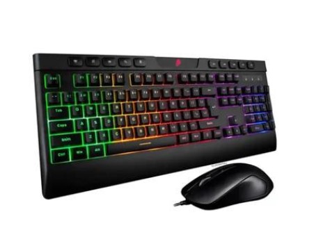 1ST PLAYER KIT GAMER K8 TECLADO RAINBOW + MOUSE 2400DPI