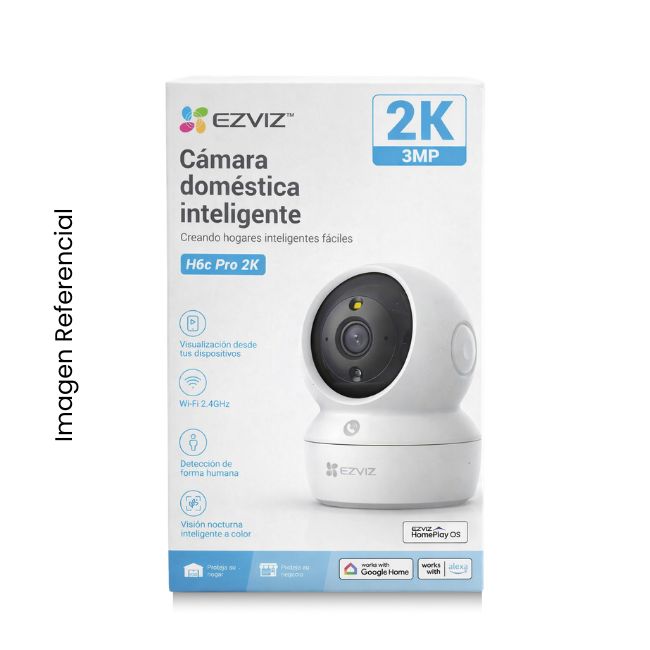 EZVIZ CAMARA DE SEGURIDAD WIFI CS-H6C PRO 2K 3MP GIRATORIA