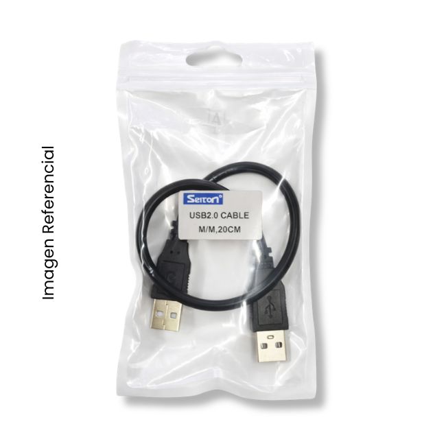 CABLE EXTENSION USB 2.0 MACHO/MACHO 20CM