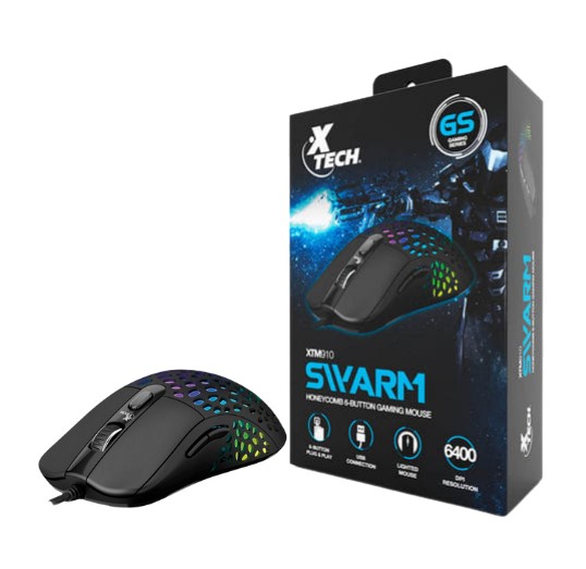 XTECH MOUSE GAMER SWARM XTM-910 6400DPI