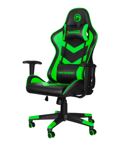 MARVO SILLA GAMER SCORPION CH-106 VERDE INCLINACION 360°
