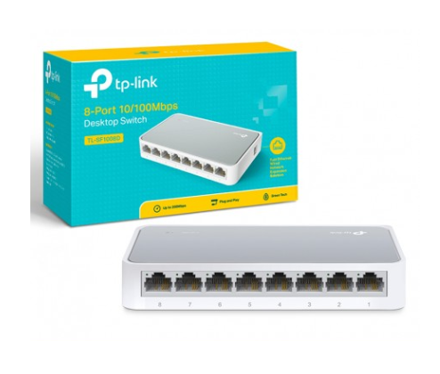 TP-LINK SWITCH TL-SF1008D 08 PUERTOS 10/100MBPS