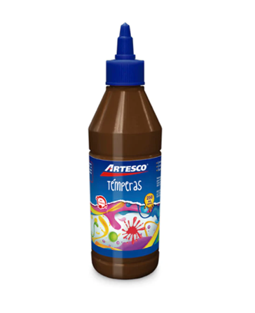 ARTESCO TEMPERA 250ML MARRON CON APLICADOR