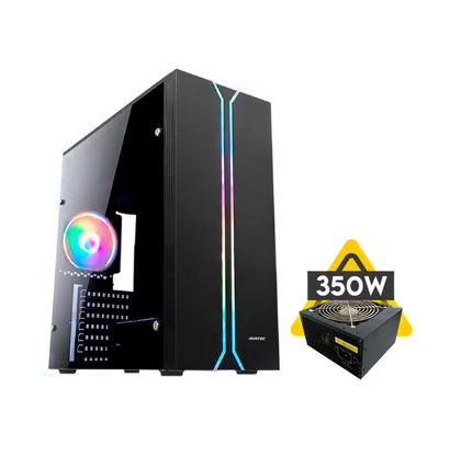 AVATEC CASE PC GAMER AV-CCA-3239B + FUENTE 350W CERTIFICADO