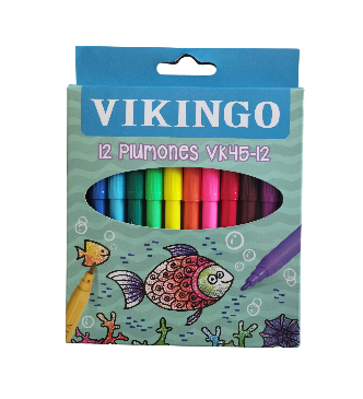 VIKINGO PLUMON 45 CAJITA X12