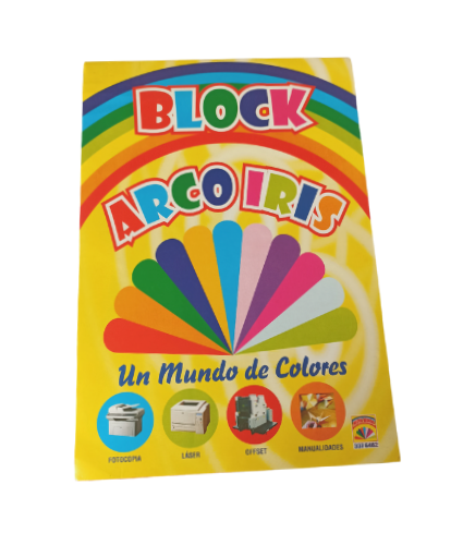 BLOCK PAPEL ARCO IRIS A4 30HJS