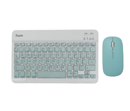 BUYTITI KIT MINI TECLADO + MOUSE INALAMBRICO BT-8022