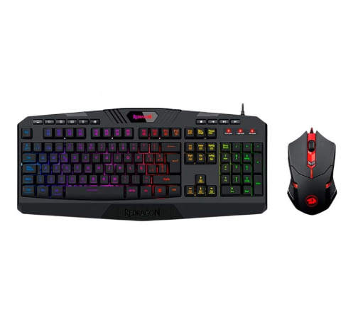 REDRAGON KIT GAMER S101-3-SP TECLADO HARPER K503-A-RGBP + MOUSE CENTROPHORUS M601