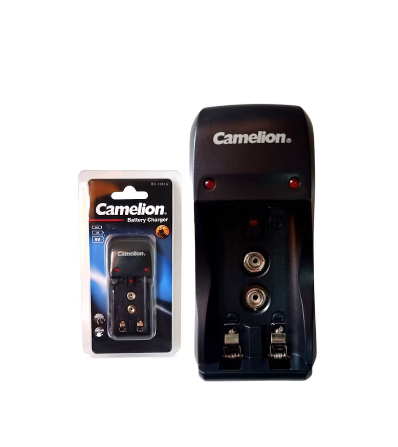 CAMELION CARGADOR DE PILAS9V BC-1001A + 2 PILAS  RECARGABLE AAA