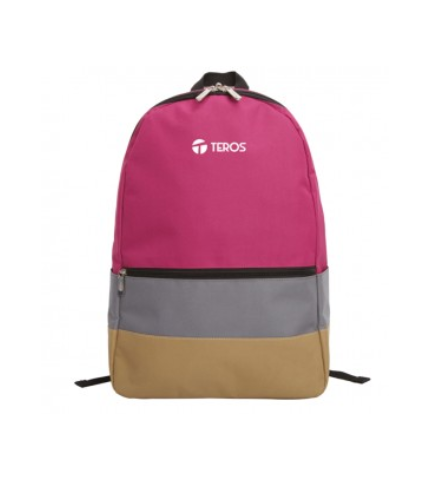 TEROS MOCHILA POLIESTER NOTEBOOK TE-IDS2052 PINK 15.6PULG