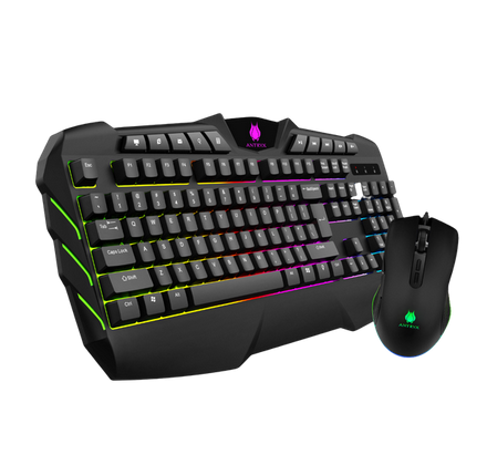 ANTRYX KIT GAMER GC-1200 TECLADO MEMBRANA + MOUSE 4200DPI