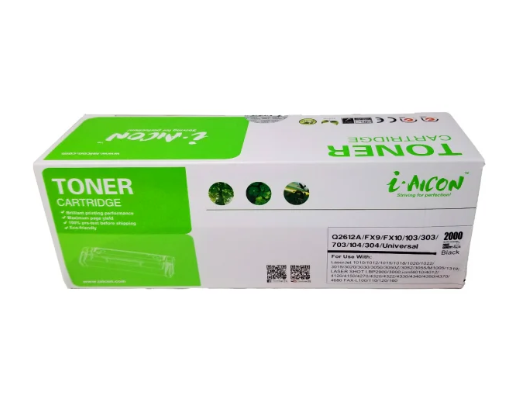 AICON TONER C-C2612A/FX9/FX10/103/303/703/104/304 UNIVERSAL PARA HP 2K