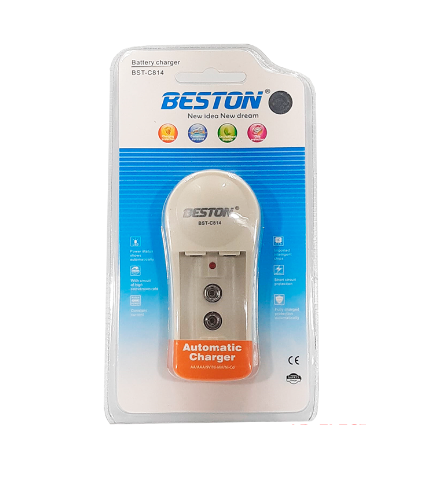 BESTON CARGADOR DE PILAS RECARGABLES AA/AAA/9V BST-C812