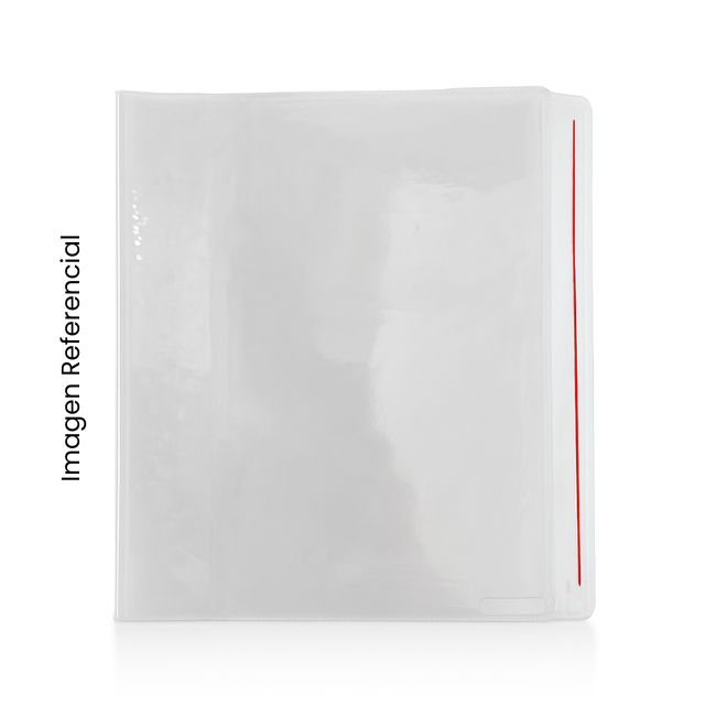 INTI FUNDA FORRO FACIL REFORZADA C/AUTOADHESIVO A4 CRISTAL XUND