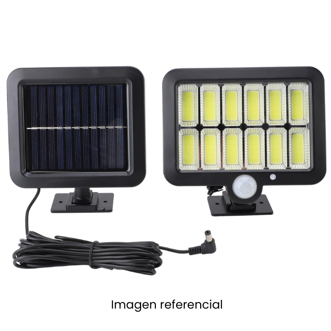 REFLECTOR SOLAR LED + PANEL SOLAR CON CABLE SMTF120