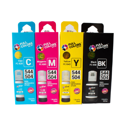 FULLCOLORS TINTA FC-510 EPSON 544/504 NEGRO 127ML