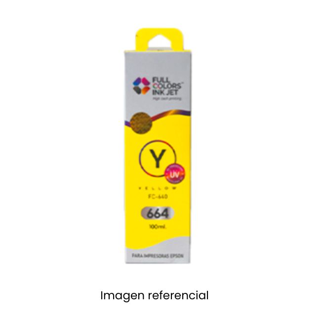 FULLCOLORS TINTA FC-640 EPSON 664 AMARILLO 100ML