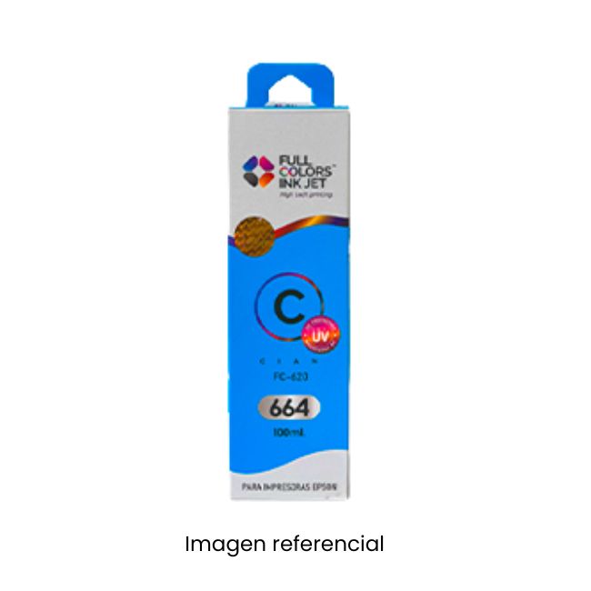FULLCOLORS TINTA FC-620 EPSON 664 CYAN 100ML