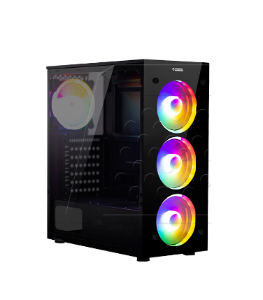 CYBERTEL CASE PC GAMER CBX5006 VANGUARD 3XCOOLER RAINBOW 3.0USB SIN FUENTE