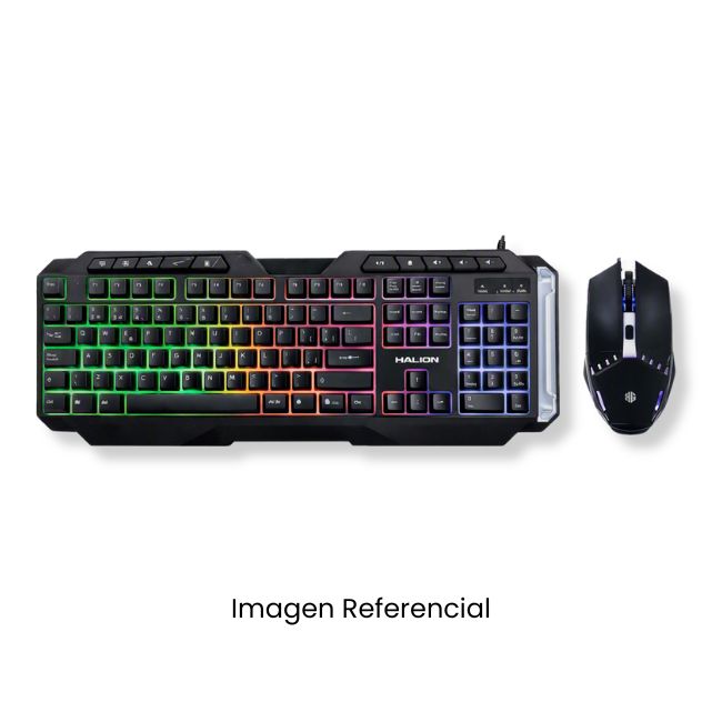 HALION KIT TECLADO + MOUSE GAMER SPARTAN HA-808C RGB
