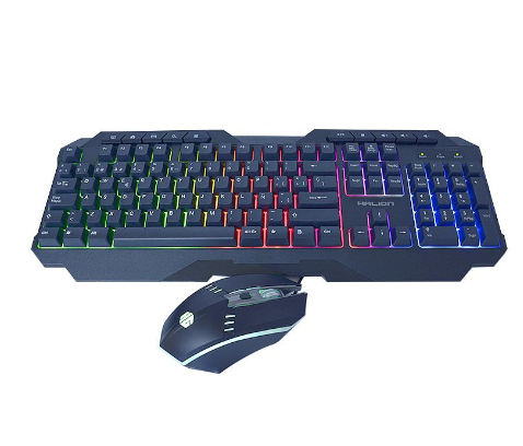 HALION KIT TECLADO + MOUSE GAMER SPARTAN HA-808C RGB