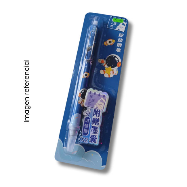 KAWAII LAPICERO PLUMA FUENTE + RECARGA 14803