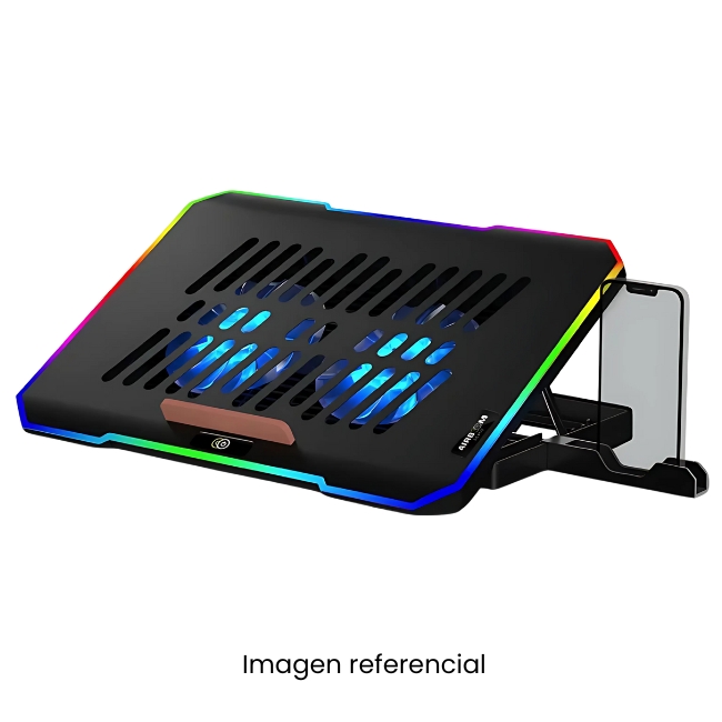 AIRBOOM COOLER LAPTOP LEXUS AB 01H RAIBOW 2 FAN 12.5CM + PORTA CELULAR GAMER