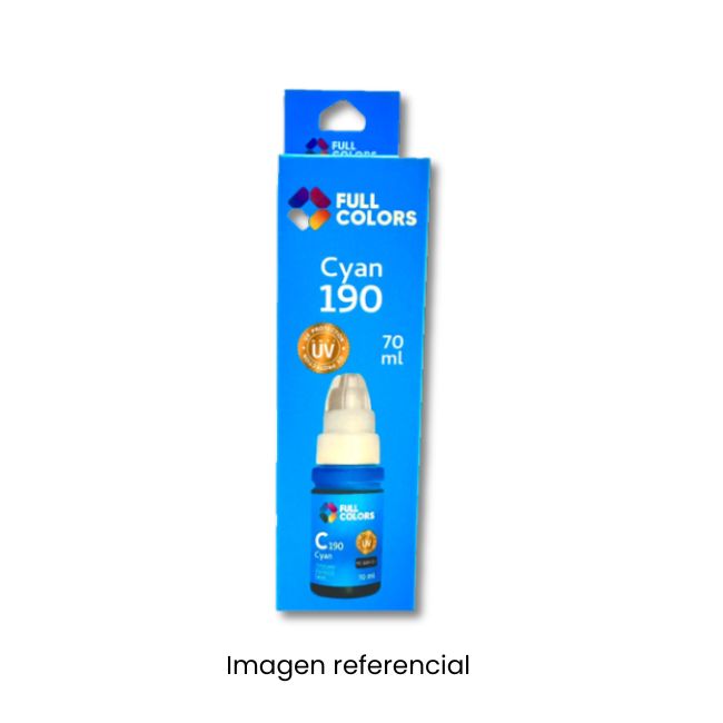 FULLCOLORS TINTA GI-190 CANON CYAN 70 ML