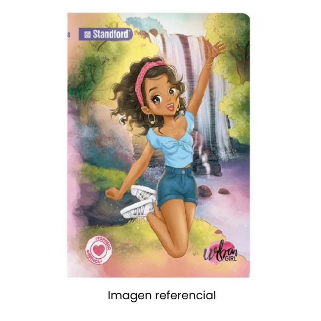 STANDFORD CUADERNO A4 T/RENGLON URBAN GIRL 84H 