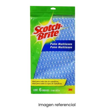 SCOTCH BRITE PAÑOS MULTIUSO PQTX6