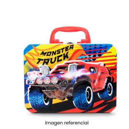 LONCHERA RECREO 3D TAPER Y TOMATODO MONSTER TRUCK  A24