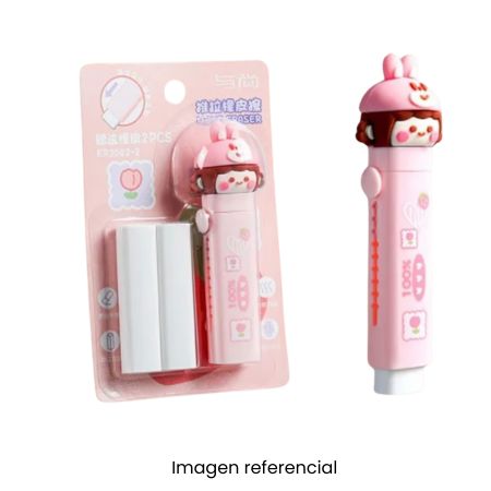 KAWAII BORRADOR GIRATORIO OSO PINK 16254