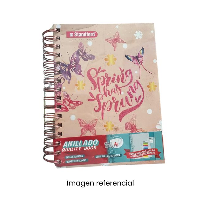 STANDFORD CUADERNO ESPIRAL A5 160HJ MITZY