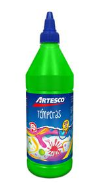 ARTESCO TEMPERA 250ML CON APLICADOR NEON VERDE