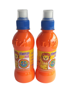 TEMPERA CON APLICADOR 250ML NEON NARANJA