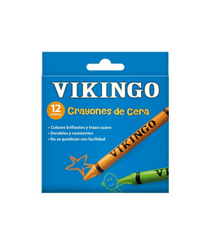 VIKINGO CRAYONES DELGADOS CAJAX12