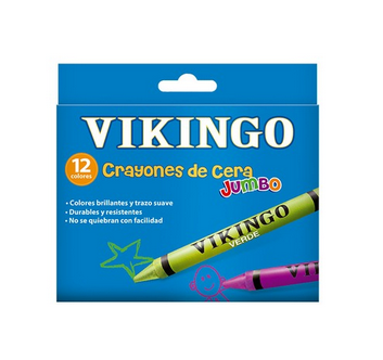 VIKINGO CRAYONES JUMBO CJX12