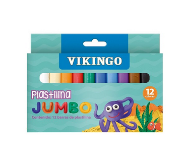 VIKINGO PLASTILINA JUMBO CJX12