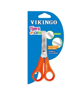 VIKINGO TIJERA 5PULG ESCOLAR PUNTA ROMA