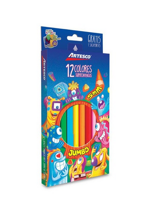 ARTESCO COLORES X 12 LARGO JUMBO TRIANG