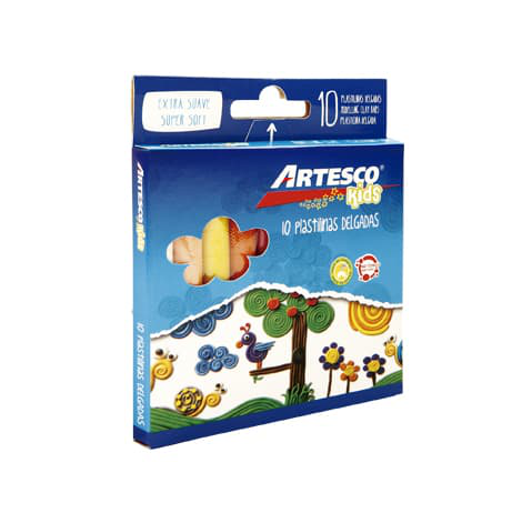 ARTESCO PLASTILINA CJX10 DELGADO