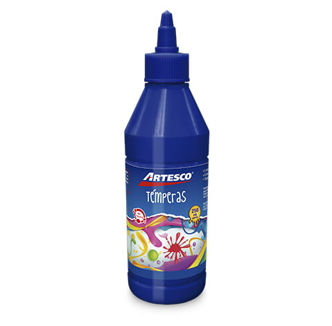 ARTESCO TEMPERA 250ML AZUL CON APLICADOR