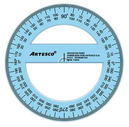 ARTESCO TRANSPORTADOR 360GRADOS X 10CM