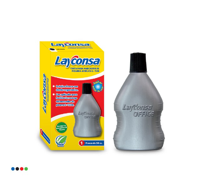 LAYCONSA TINTA PLUMON DE PIZARRA  L-126 NEGRO