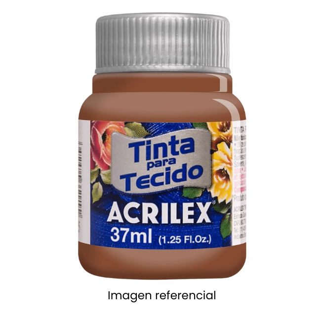 ACRILEX MARRON OSCURO 531 PINTURA PARA TELA 37 ML