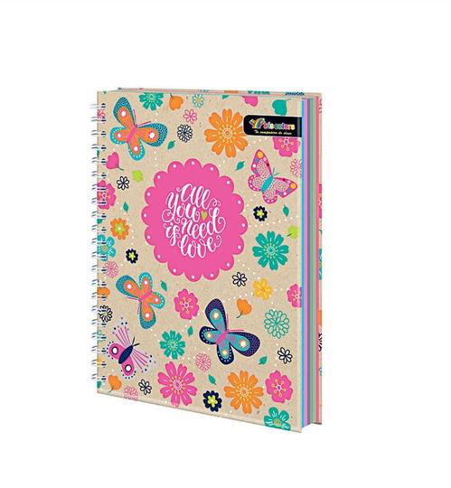 IRIS COLORS CUADERNO ANILLADO 170HJ A4 TAPA DURA